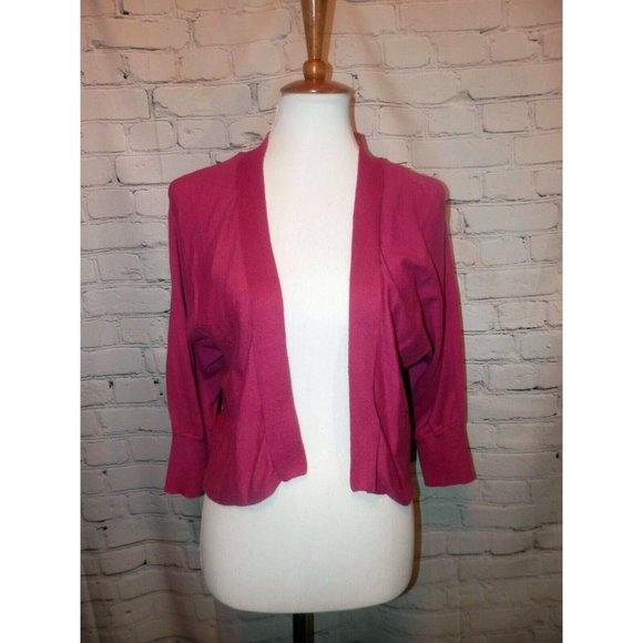 CABI Sweater Pink Sm Cardigan Portico Shrug 5013
